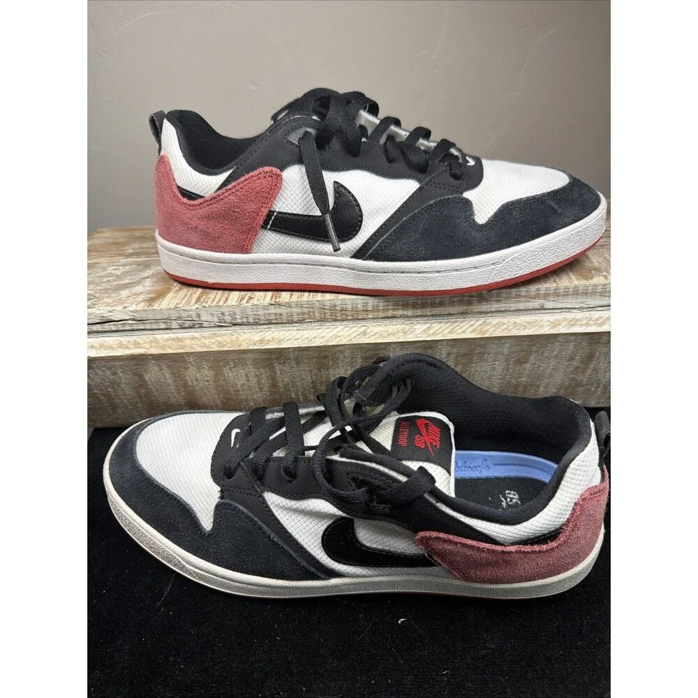 Nike SB Alleyoop [CJ0882-102] Men Skate Shoes White/Black/Washed Coral Sz 8